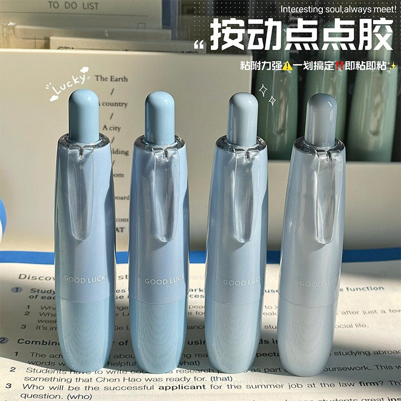 Gradient Click Refillable Dot Glue Pen, Portable Diamond Pattern Dot Glue