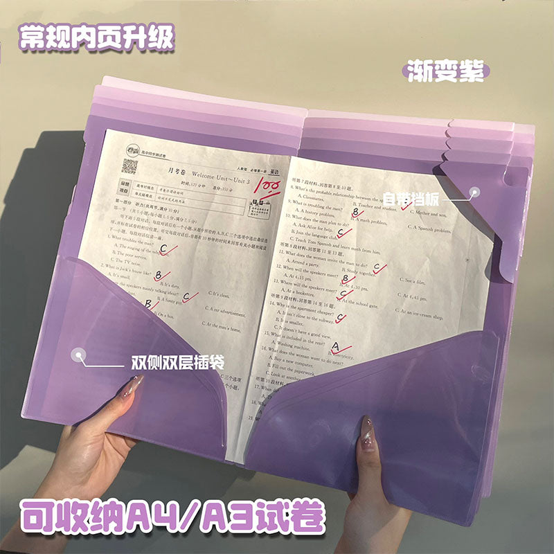 A4 PP Waterproof Folder, Office DocuA4 PP Waterproof Folder, Upgraded Corner Guard for Durabilityment Storage