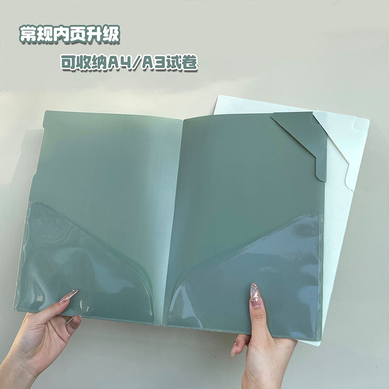A4 PP Waterproof Folder, Office DocuA4 PP Waterproof Folder, Upgraded Corner Guard for Durabilityment Storage