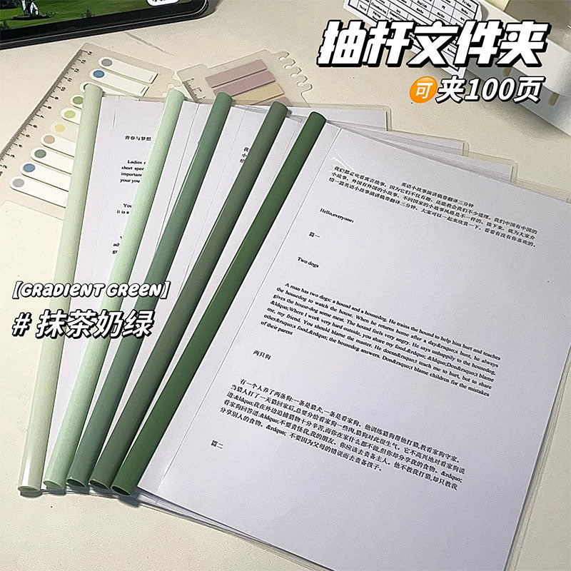 A4 Slide Binder Folders, Clear Report Covers