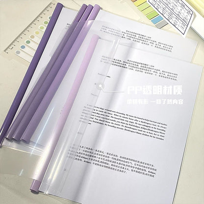 A4 Slide Binder Folders, Clear Report Covers