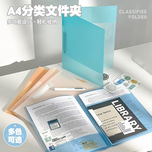 A4 PP Waterproof Folder, Upgraded Corner Guard for Durability