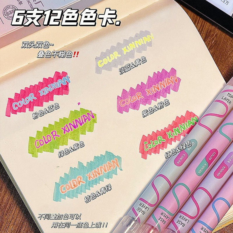 12 Colors Layerable Highlighters | Wholesale for Marker Buyers