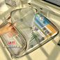Vertical Style A4 Transparent Mesh Document Storage Bag