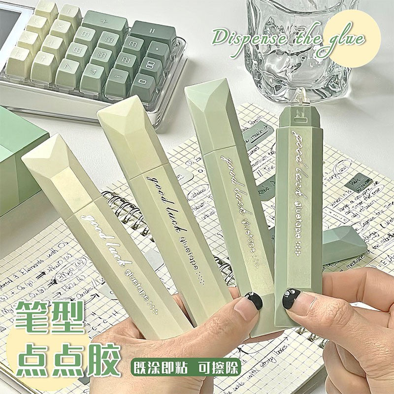 Gradient Pen Shape Dot Glue, Portable Diamond Pattern Dot Roller Glue for DIY Craft