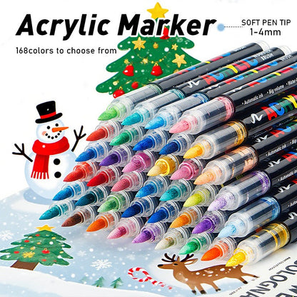 Direct Liquid Flow Acrylic Paint Markers 12/24/36/48/60/72/120/168/240/288 Colors