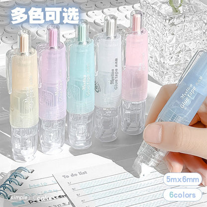 Portable Click Refillable Dot Roller Glue, Diamond Shape Dot Glue for Scrapbooking