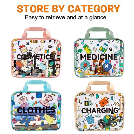 PVC 透明化妆品收纳袋 便携防水洗漱包