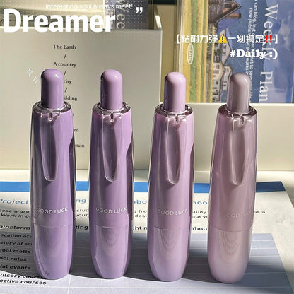 Gradient Click Refillable Dot Glue Pen, Portable Diamond Pattern Dot Glue