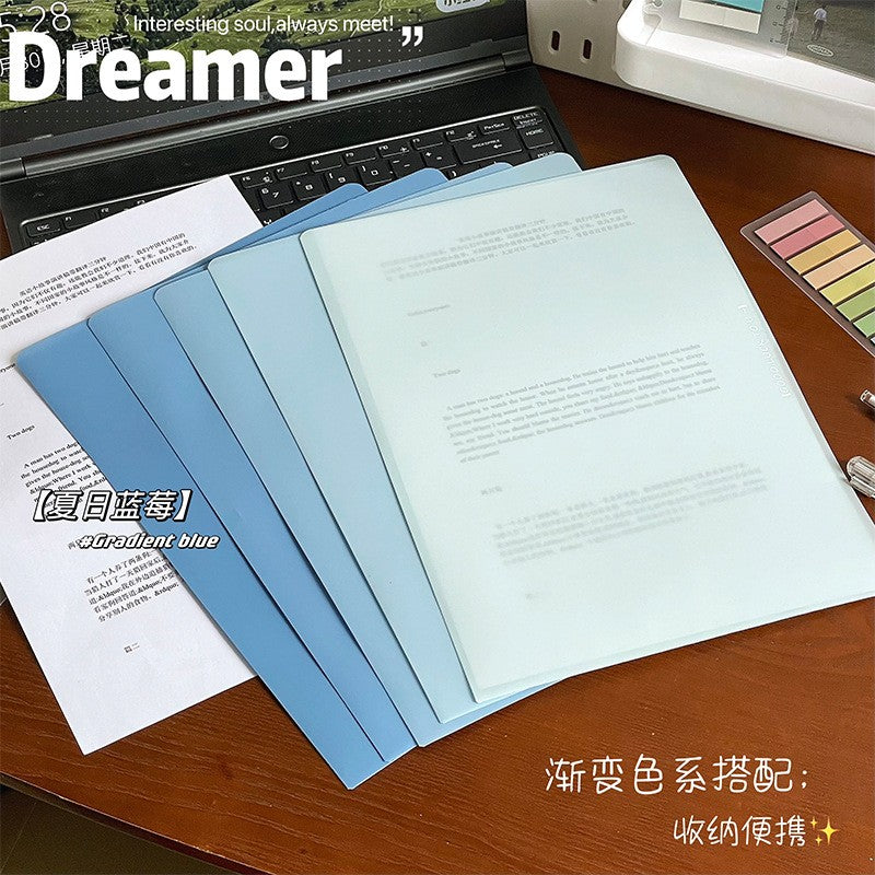 A4 L-Type Single Pocket Folder, PP Waterproof Document Holder
