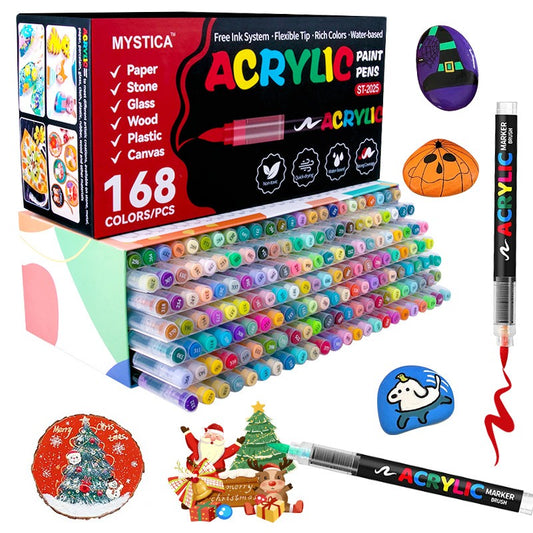 Direct Liquid Flow Acrylic Paint Markers 12/24/36/48/60/72/120/168/240/288 Colors