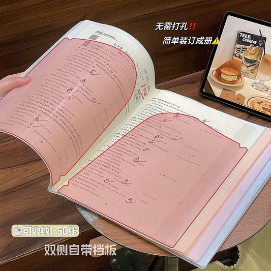 A4 Waterproof PP Document Folder, Durable File Holder