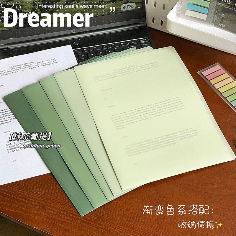 A4 L-Type Single Pocket Folder, PP Waterproof Document Holder